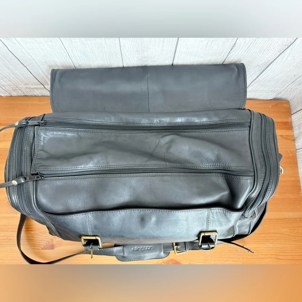 Vintage ELLINGTON The Original Rucksack  Company Italian Leather Duffle Bag
